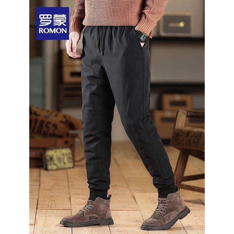 

Мужские повседневные брюки ROMON с манжетами и гусиным пухом 2XL 185/90A