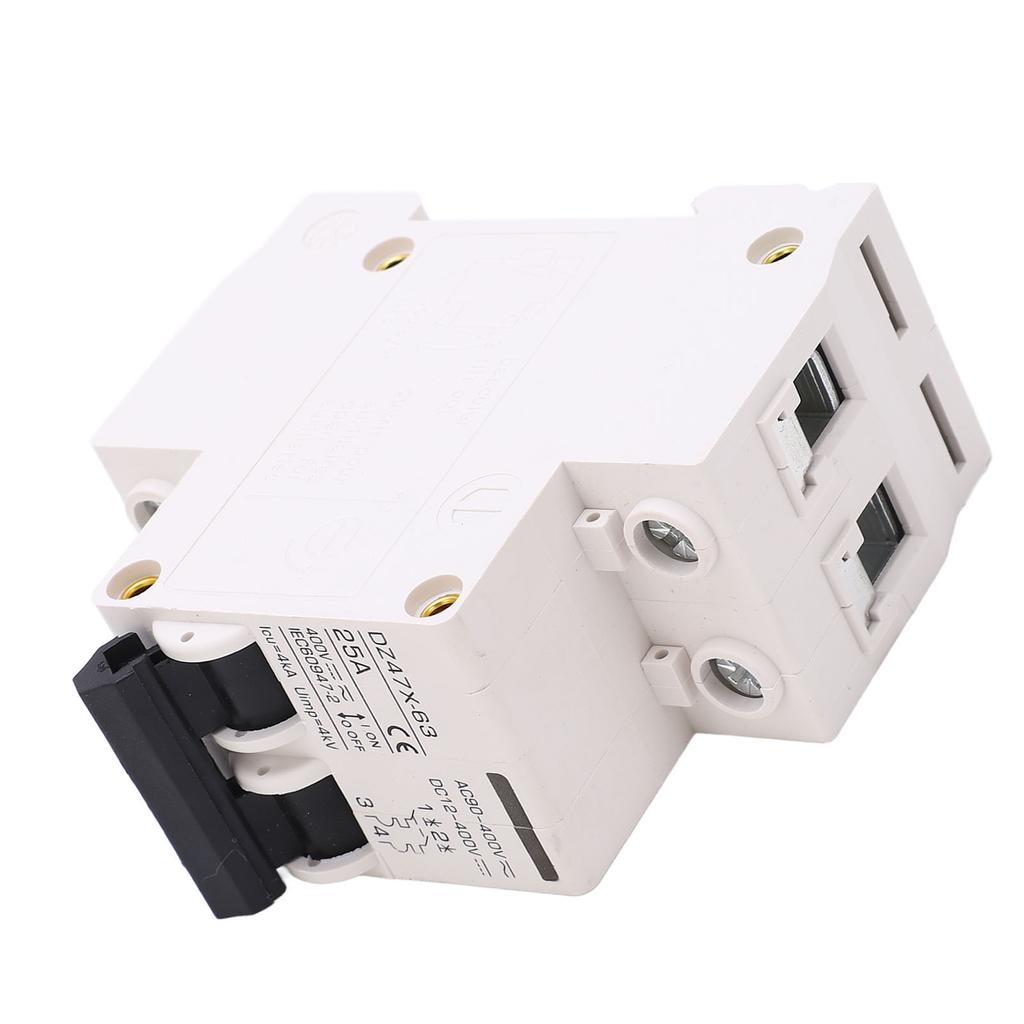 AC DC Miniature Circuit Breaker 2P 25A 400V DIN Rail Mount for Solar PV System DZ47X 63