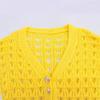 2025 Spring Women's European & American Style Casual Knit Cardigan