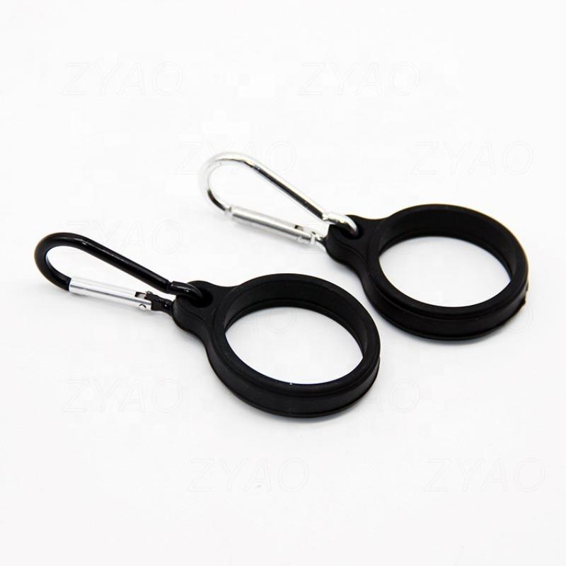 5pcs Silicone Hand-Held Buckle Water Bottle Run Outdoor Cycling Kettle Clip Backpack Hooks Cola Rock Climbing Sports Accessories