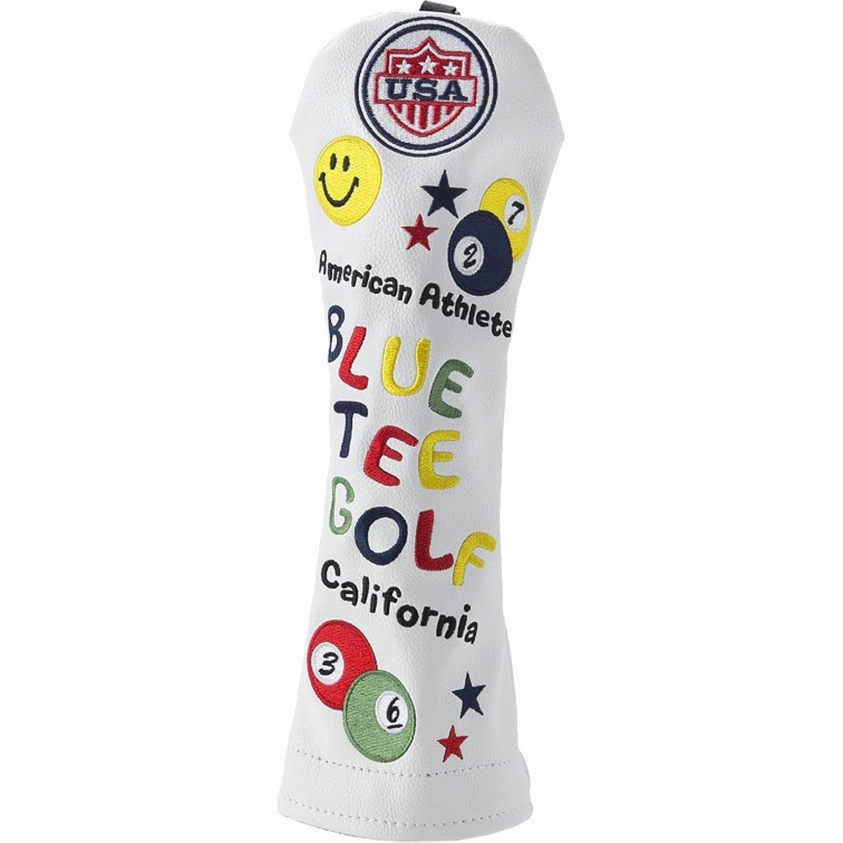 

BLUE TEE GOLF California Smile Pinball Utility White & Headcover, белый