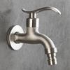 Wall Mount Stainless Steel Bibcock for Laundry Bathroom Garden Balcony Water Tap Faucet Compatible with Washing Machine