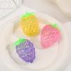 1/3/5Pcs Stress Relief Toy Soft Elastic TPR Material Decompression Toy Glitter Grape Shape Design Portable Small Size Squeeze Toy