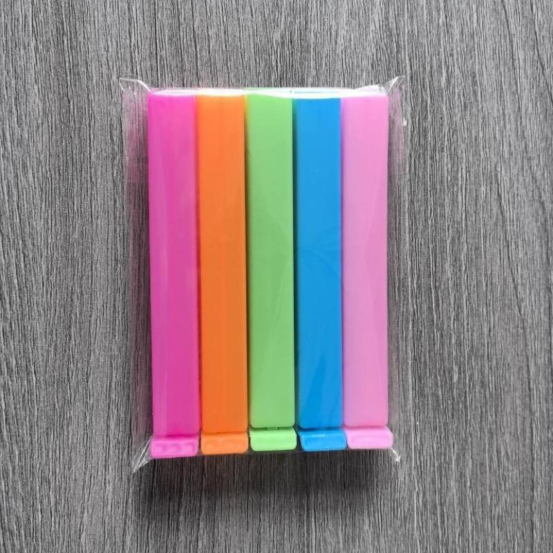 

Hot! Portable Kitchen Storage Food Snack Seal Sealing Bag Clips Sealer Clamp Tool Kitchen Accessories 5pcs