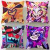 Popular Animated Series Hazbin Hotel Cushion Cover Soft & Easy-Wash Pillow Case – Versatile for Couch, Bed, Travel and Office