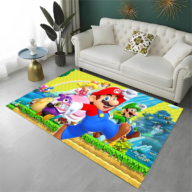 

Cartoon M-Mario Bros Game Carpet Rug for Playroom Bedroom Living Room Sofa Home Decor,kids Area Rug Non-slip Floor Mat Gift 40x60cm