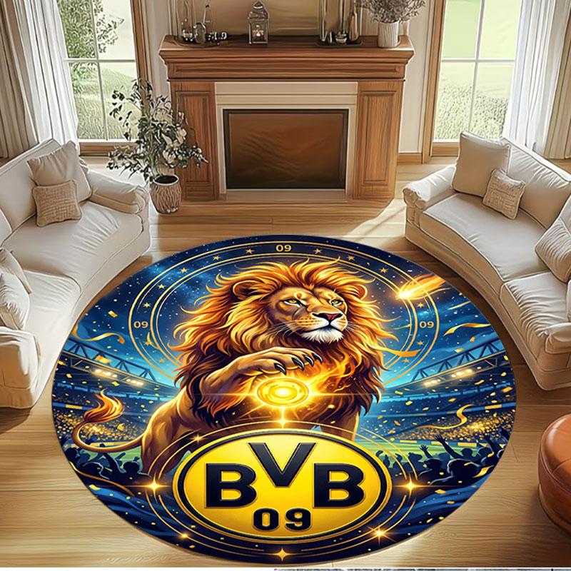 Borussia DortmundBVB Drukāts Apaļš Paklājs, Mazgājams Grīdas Paklājs, Priekšnama, Kopmītnes, Veļas Mazgātavas, Biroja, Darba Telpas, Mājas Dekoram, Dzimšanas Dienas, Ziemassvētku Dāvana