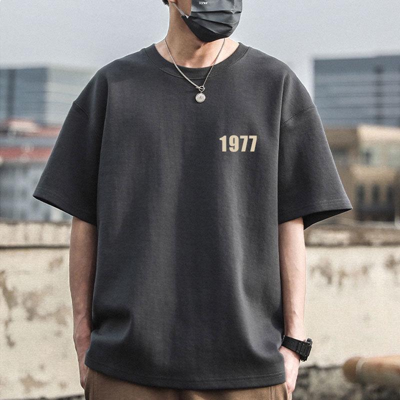 Premium Quality Unisex 100% Pure Cotton Short-Sleeved T-shirt, 240g Combed Cotton, Loose Fit