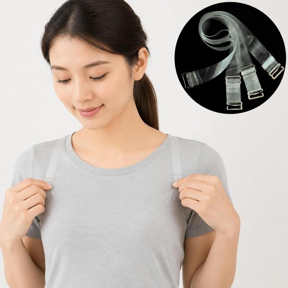 Invisible Bra Straps Transparent Shoulder Strap Sexy Off-the-shoulder Underwear Strap Tops