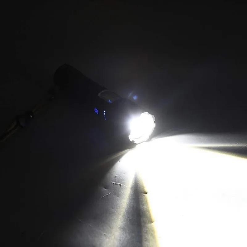 High Power LED Flashlight Type-c Rechargeable Flashlight Strong Light Outdoor Portable Torch Light Camping Fishing Work Lantern