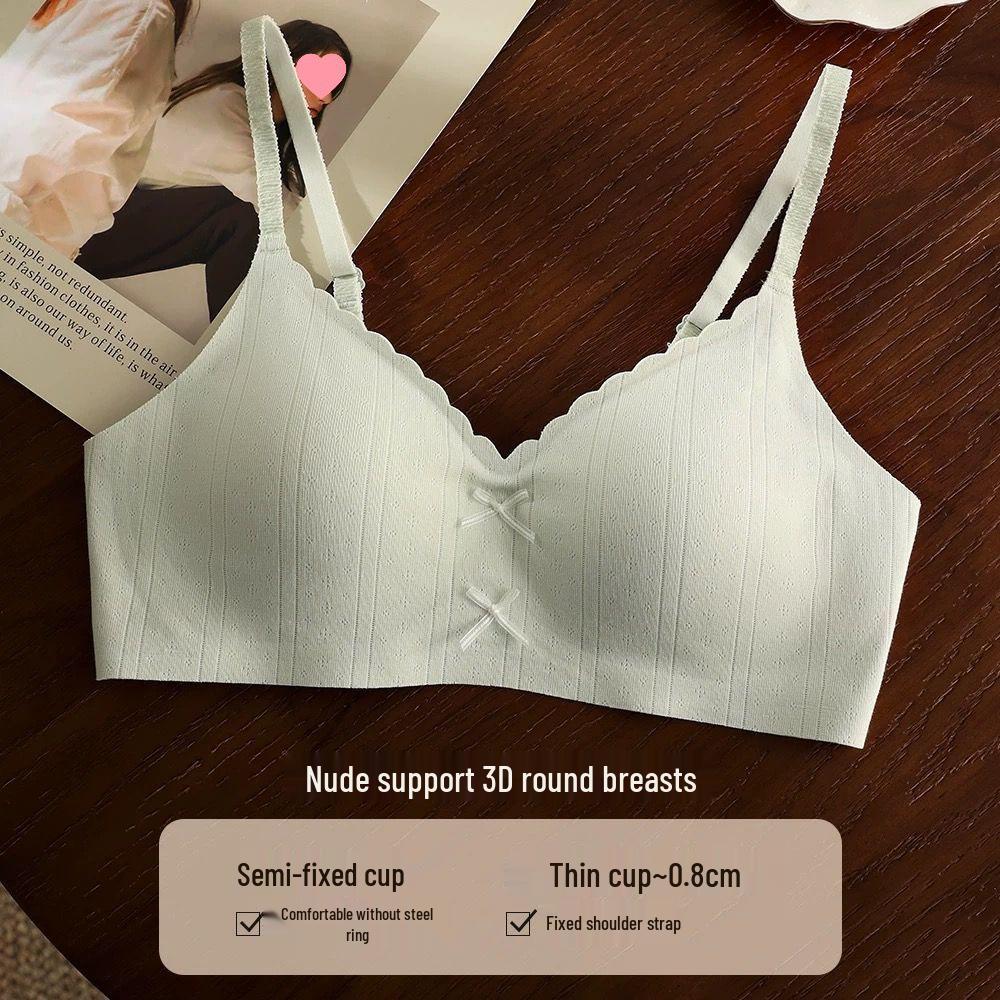 Bezešvá push-up podprsenka v japonském stylu pro malá prsa - Pohodlná, bez kostic, tenká s mašličkou