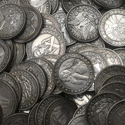 Süße amerikanische nackte Frau Hobo Nickel kreatives Souvenir vergoldete antike Münze Sammlermünzen alte Souvenir antike Münzrepliken