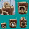 Squirrel Rabbit Tree Stump Shape Hammock Small Animals Hamster Nest New Hang Beds