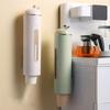 Large Capacity Paper Cup Dispenser Storage Rack for Restaurant Office home , Green