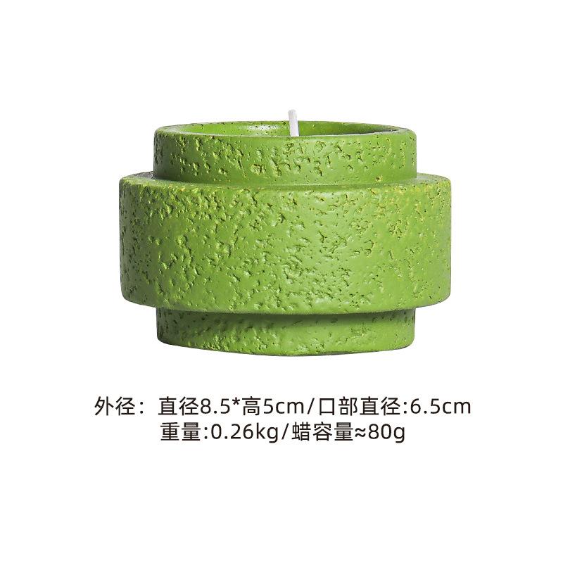 Nordic Simple Matte Cement Candle Holder Home Aromatherapy Candle Cup Diy Candle Holder Ornaments Wax Container Home Decoration
