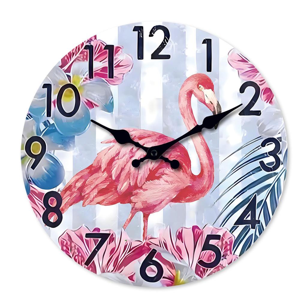 16" Modern Minimalist Wooden Wall Clock - Silent, Cute, Decorative MDF Design