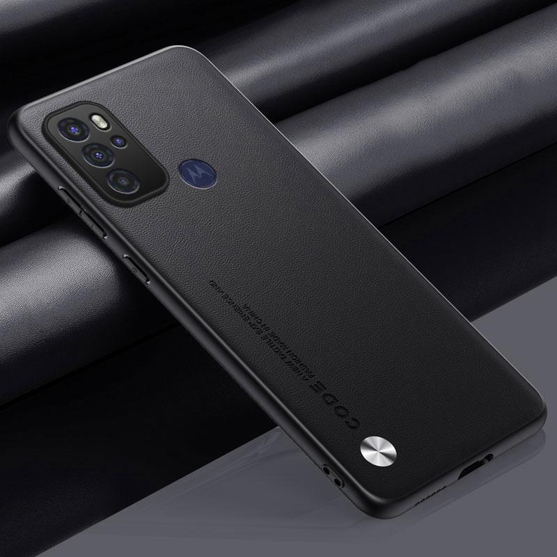 

Роскошный чехол из искусственной кожи для Motorola Moto G60S, задняя крышка, матовый силиконовый противоударный чехол для телефона с полной защитой для Motorola G60S Moto G60S чёрный