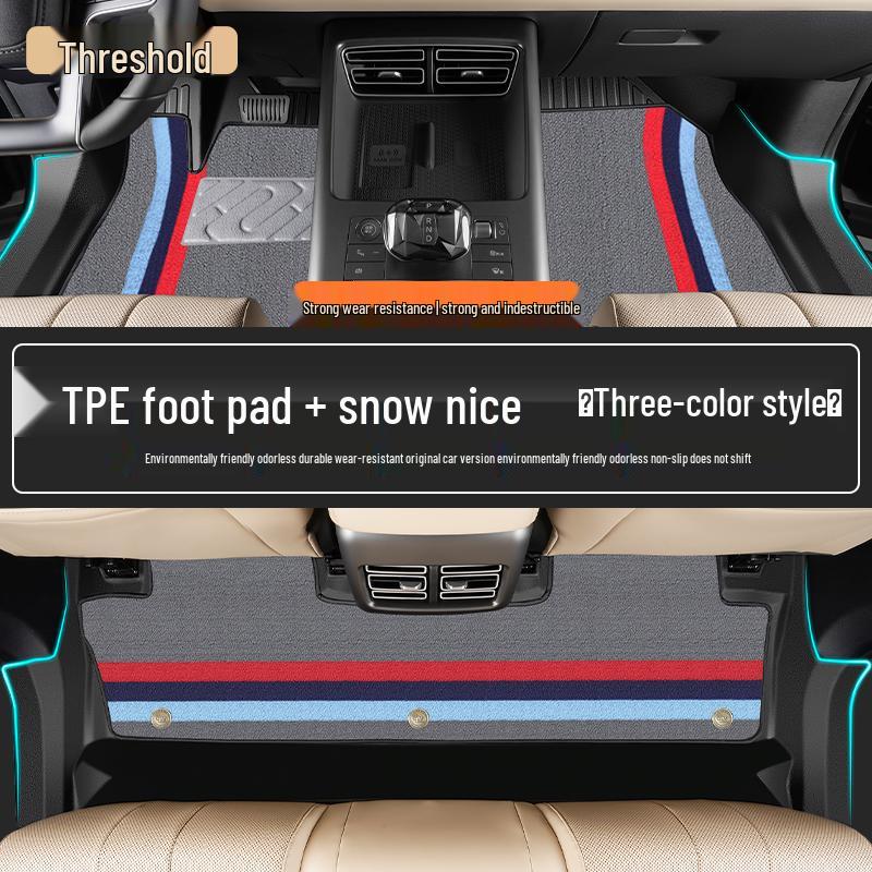 Full Coverage TPE Floor Mats for 26 BYD Song PRO Models - Custom Car Carpet Accessories
