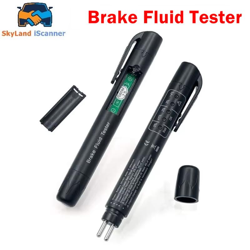 

2026 New Auto Car Brake Fluid Liquid Tester Pen With 5 LED Car Vehicle Diagnostic Tools Mini Brake Fluid Tester For DOT3/DOT4