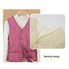 Women's Warm Padded Vest Lightweight Sleeveless Slim Fit Waistcoat Windproof Single-breasted Solid Color Vest for Fall