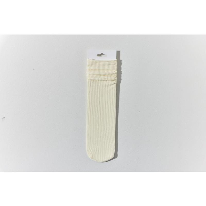 

Женские летние тонкие носки-трубы из ледяного шелка с высокой эластичностью и свободным голенищем 1 pair слоновая кость