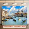 2D Venice Italy Canal Gondola Backdrop for Travel Photoshoot