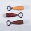 Creative Beer Can Opener Stainless Steel Wooden Bottle Opener Beer Bottle Opener  Household Use