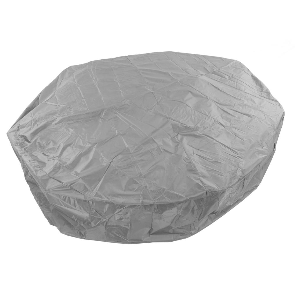 Outdoor Furniture Dust Covers Round Bathtub Cover 190 Silver Polyester Taffeta Hot Tub Waterproof Cover