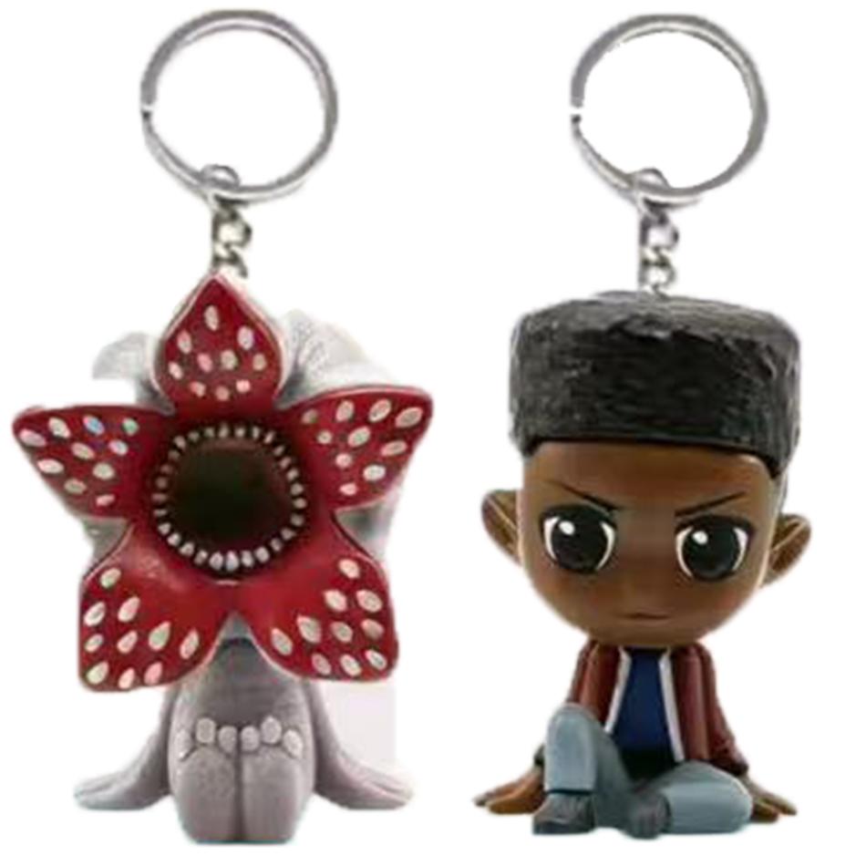 Stranger ELEVEN Demogorgon DUSTIN Barb Steve Robin Keychain Toy Vinyl Figure Pocket Things Keychain Model Gifts