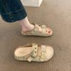 Fashion Shoes Ladies' Slippers Slipers Women Platform Luxury Slides Shale Female Beach 2025 Soft Designer Sabot Rome Female Shoes House