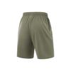 Li Ning Fitness Series Solid Color Mid Waist Drawstring Quick Dry Straight Leg Sports Shorts Men Shorts Tea-Green AKSV111-5