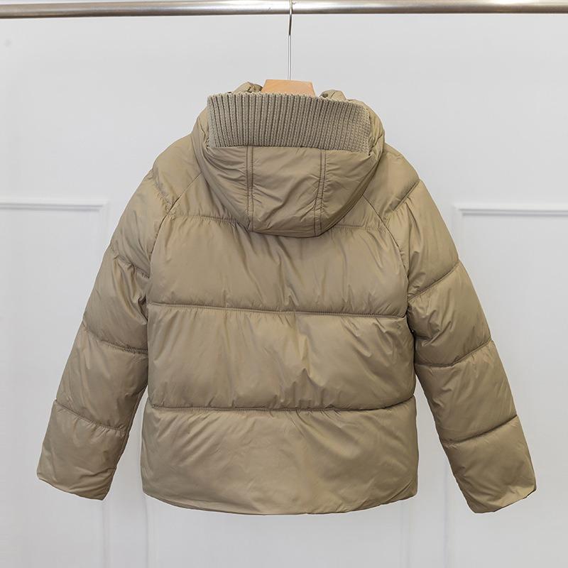 Small short hooded cotton-padded women's winter new loose large size age-reducing thickened warm jacket