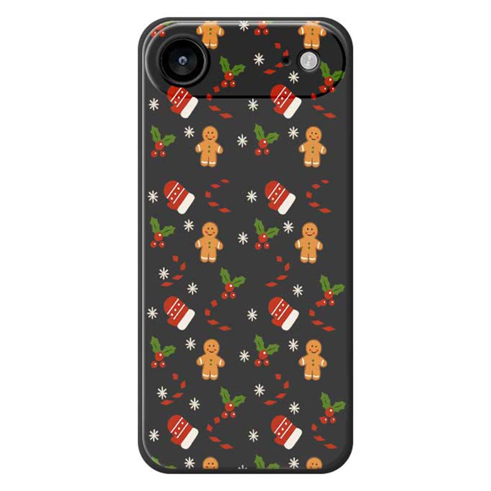 For iPhone 17 Air Case Gingerbread Gloves Pattern Printing Straight Edge TPU Phone Back Cover