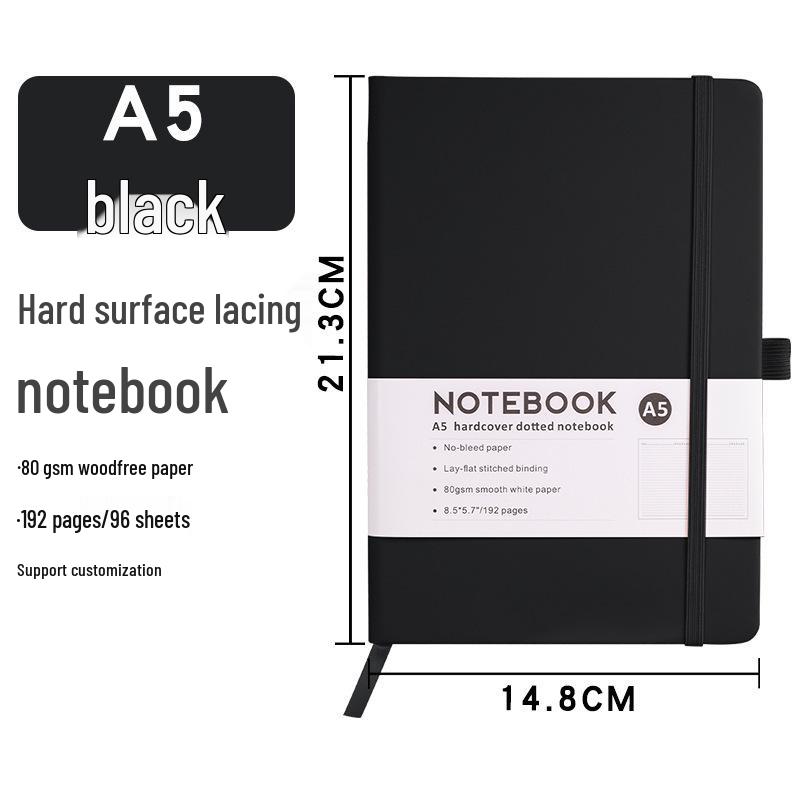 Custom A5 PU Notebook with Strap - Portable, Logo-Printable Business Journal, A6 Size Available
