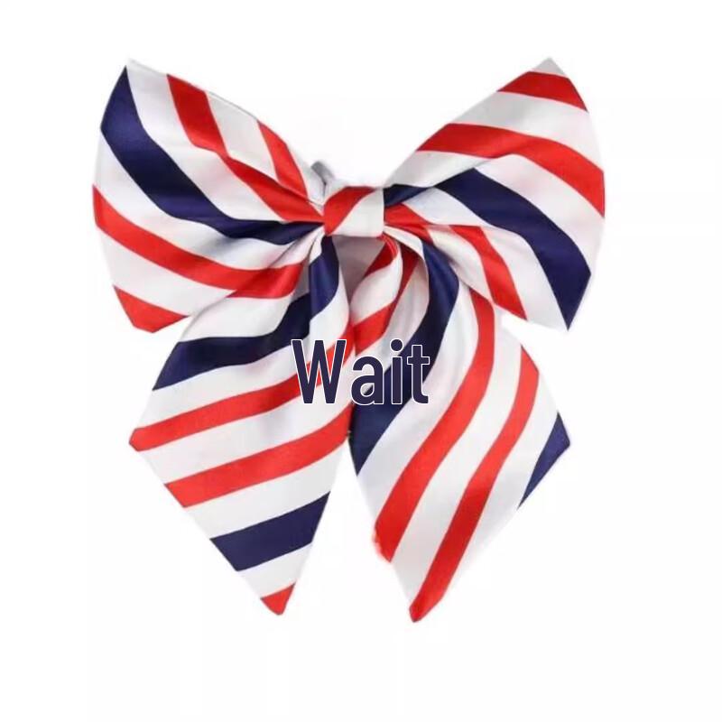 Jiaoxia Women's Striped Bow Tie Collar Accessory