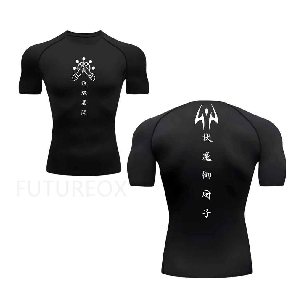 Summer Running T-Shirt for Men Short Sleeve Compression Shirt Gym Sports Top Quick Dry Moisture-Wicking Breathable Fitness Clothing