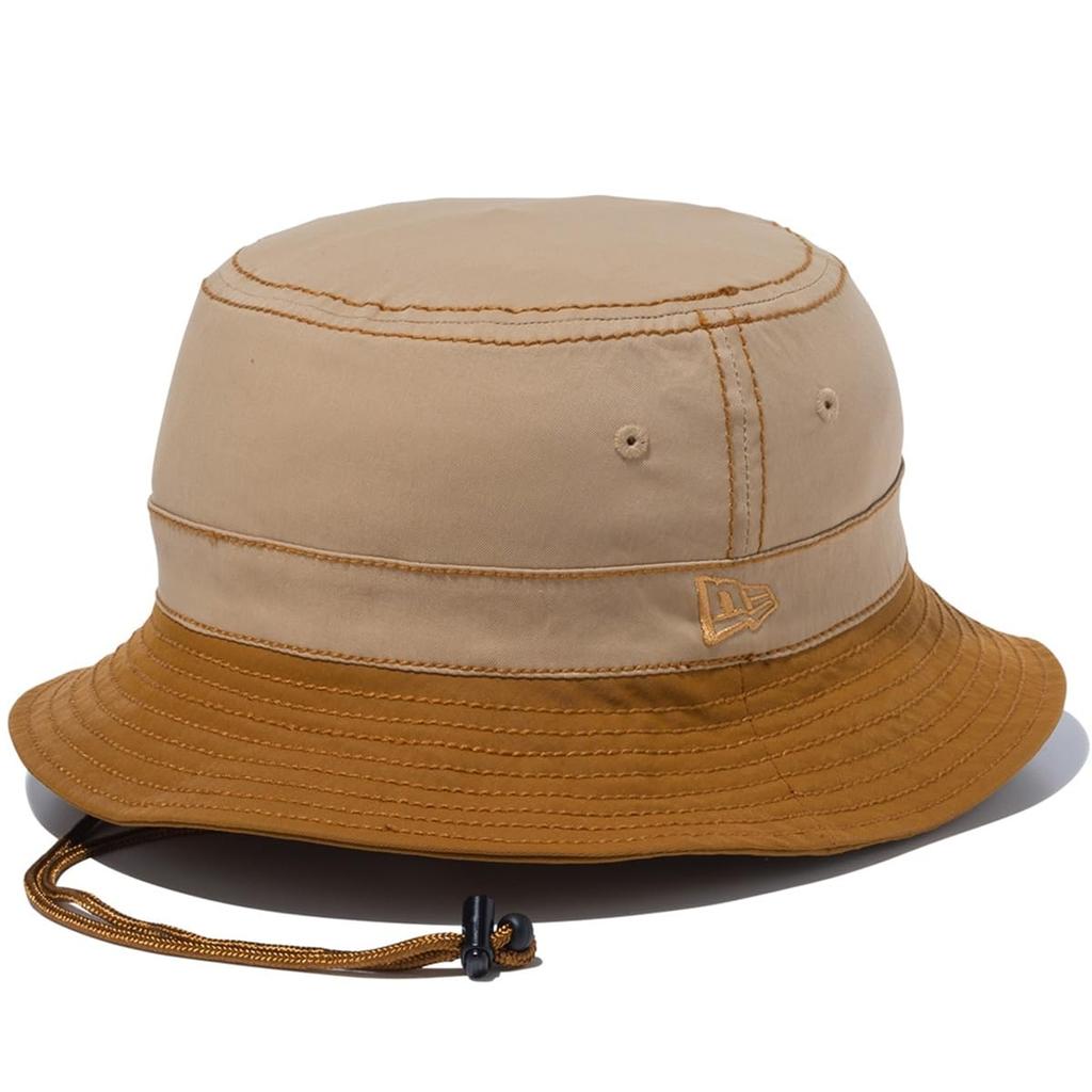 New Era Bucket 01 Reversible Packable Softness of Nature Bucket Mocha and Sizes Hat, Brown, L-XL