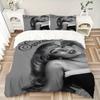 3Pcs Expressive Fashion Model Bedding Sets For All Sizes New 3D Printed Bed Cover Comforter Duvet Cover Pillowcase Bedroom Decoration