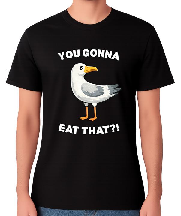 

You Gonna Eat That T-Shirt Funny Seagull Food Joke Humour Unisex Tee S разноцветный