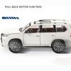 1:32 Scale Lexus LX570 Off-Road Alloy Diecast Car Model,Pull Back Metal Vehicle Toy with Sound and Light 6 Open Doors for Kids Adults Gift Collection