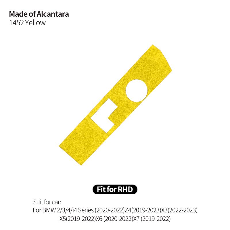 Made of Alcanrata For BMW G20 G22 G07 F44 I4 G29 X3 G01 X5 G05 G06 Gear Shifter Panel Frame Sticker Car Interior Trim Accesso