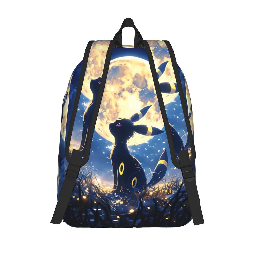 Fashion Pokemon Eevee Eeveelution Backpack Umbreon Mochilas Fashion For Work Sturdy Shoulder Rucksack
