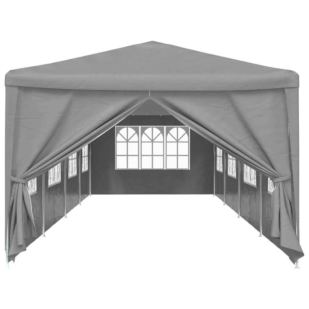 Party Tent 1200 X 300 X 255 Cm Light Grey PE and Steel