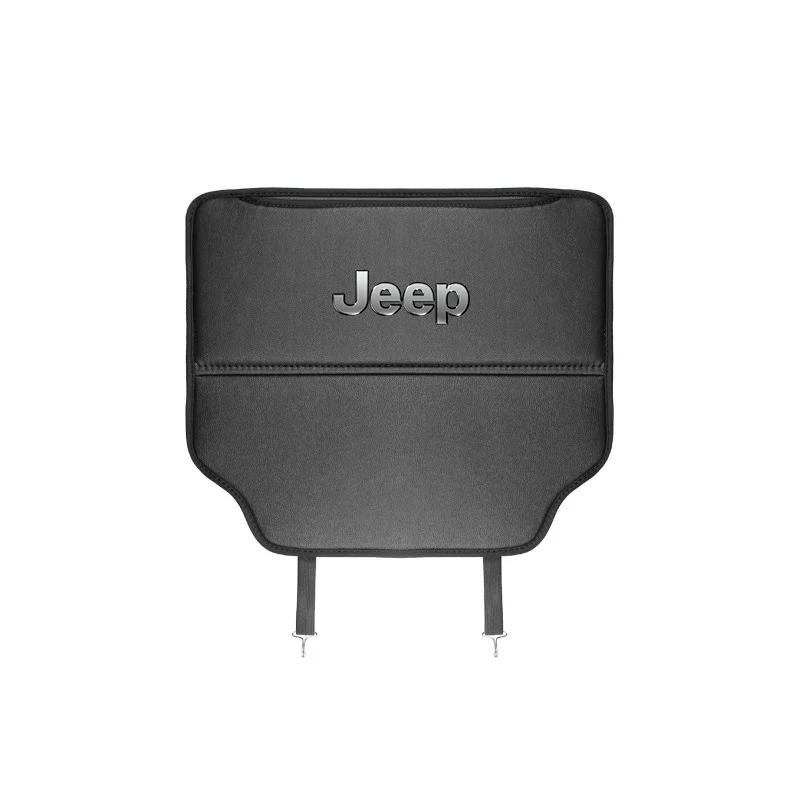 Für Jeep Leder Auto Anti-Tritt-Matten Auto Sitzrücken-Schutzabdeckung Für Jeep Grand Cherokee Wrangler JK Gladiator Compass Rene