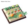 1 Set Dollhouse Miniatures High Simulation Best Gift Plastic Mini Farm Tool Shovel Rake for Micro-landscape Scene
