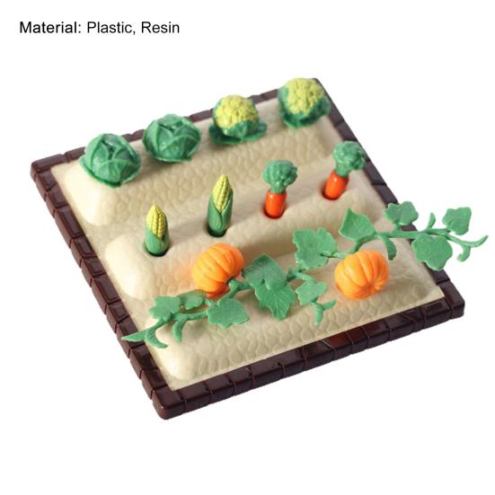 1 Set Dollhouse Miniatures High Simulation Best Gift Plastic Mini Farm Tool Shovel Rake for Micro-landscape Scene