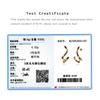 ANDYWEN 925 Sterling Silver Gold Curcubeu CZ Snake Hoop Piercing Stud Piercing Pendientes 2023 Bijuterii de lux