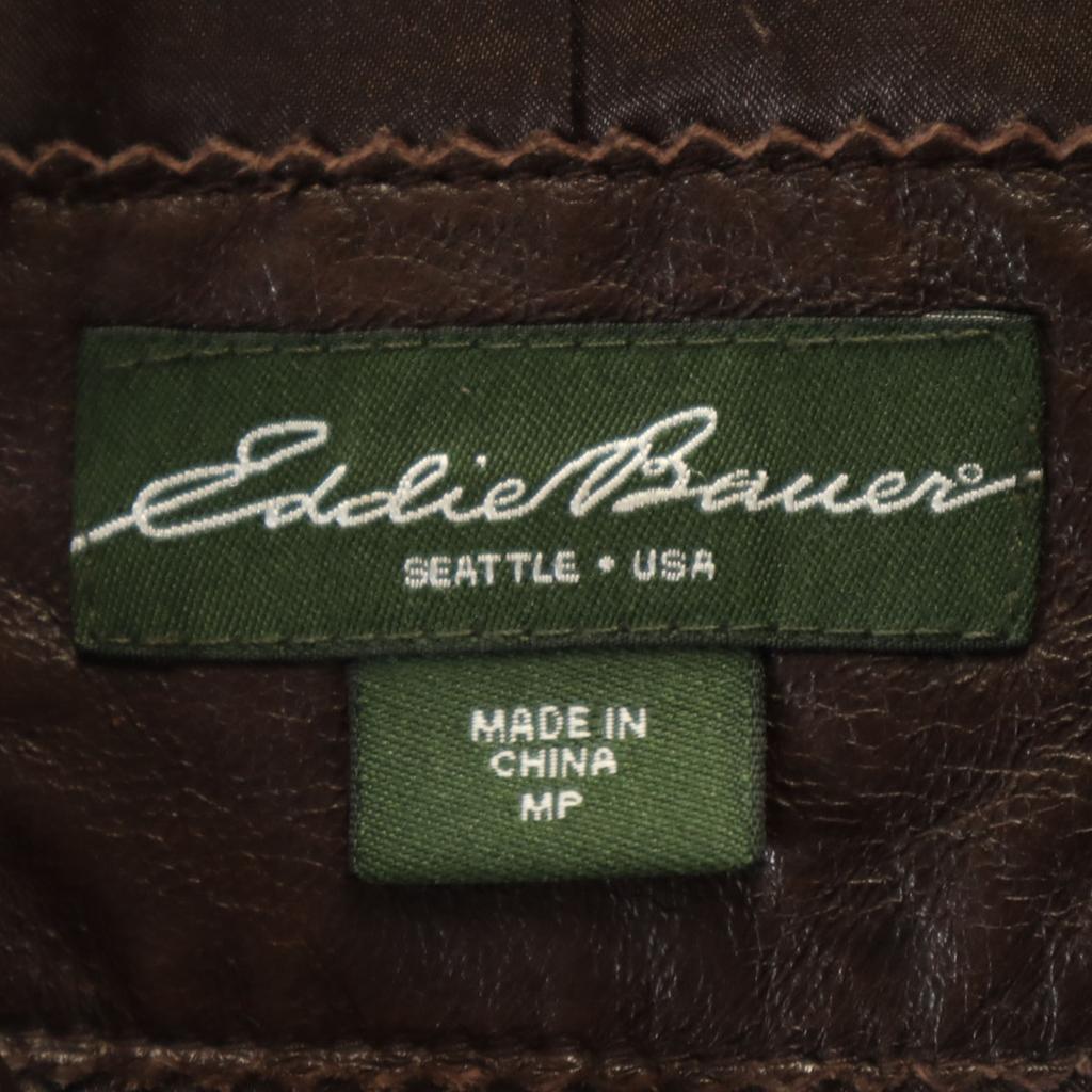 Eddie Bauer leather jacket M Brown Outdoors Women Used