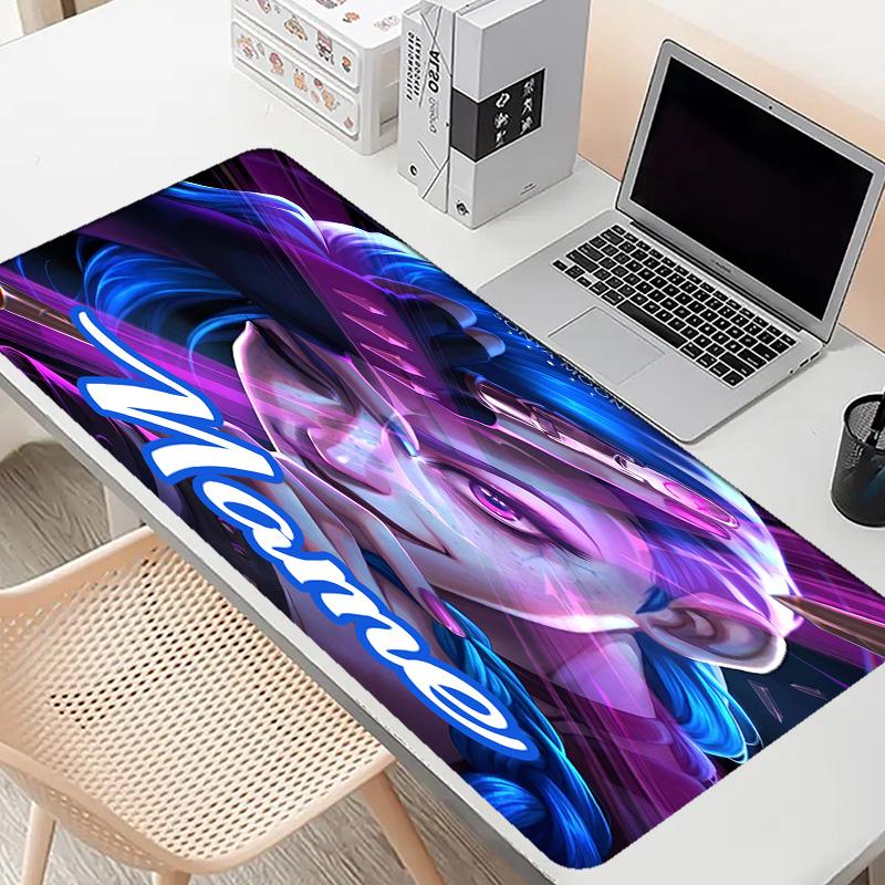 Custom Name Personalized Jinx Pattern Mousepad, Laptop PC Desk Mat, Decorative Desk Mat for Home Keyboard Pad Gift