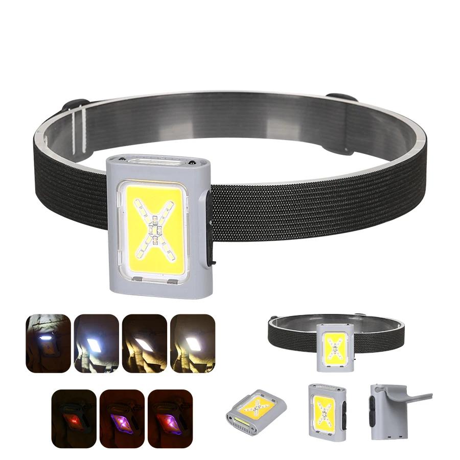 

Индукционный светодиодный налобный фонарь, Перезаряжаемый светодиодный фонарь, Сверхяркий налобный фонарь с магнитом для работы, пешего туризма, рыбалки, бега, кемпинга